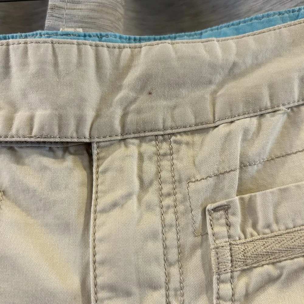 Y2K Low Rise Micro Short‎ Roxy Tan Juniors Size 11 Khaki Surf Skate Beach